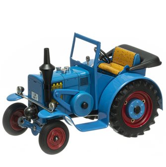 LANZ EILBULLDOG HR 7 jouet tracteur mécanique miniature 1:25 en tôle de fer blanc fabriqué en Europe